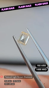 Natural Light Brown Diamond Deal (0.48 cts)